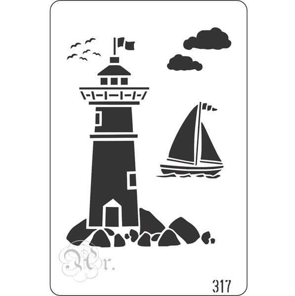 Stencil 20x30 cm 317 Faro