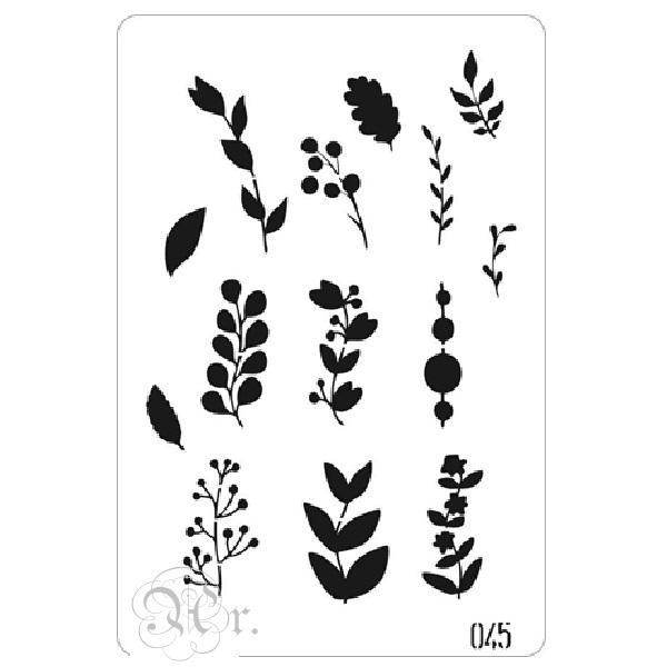 Stencil 20*30 Cm. 045 Corazones 