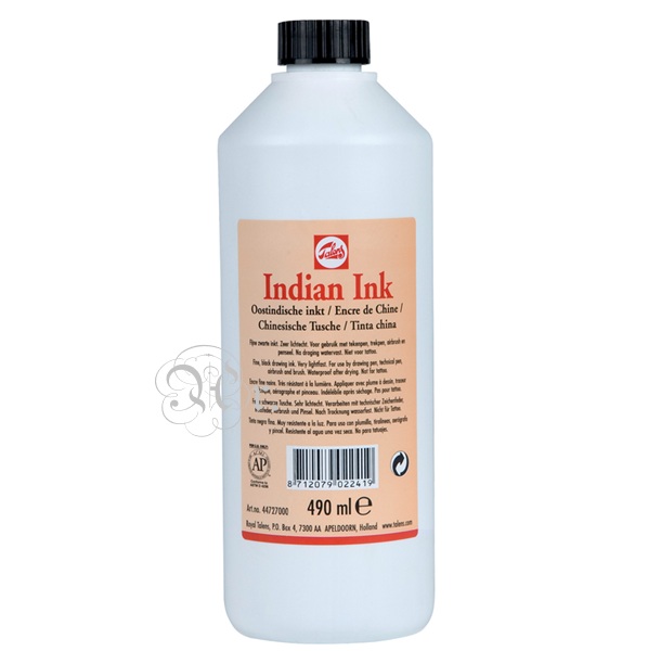 Tinta China 490 Ml. Negro Talens