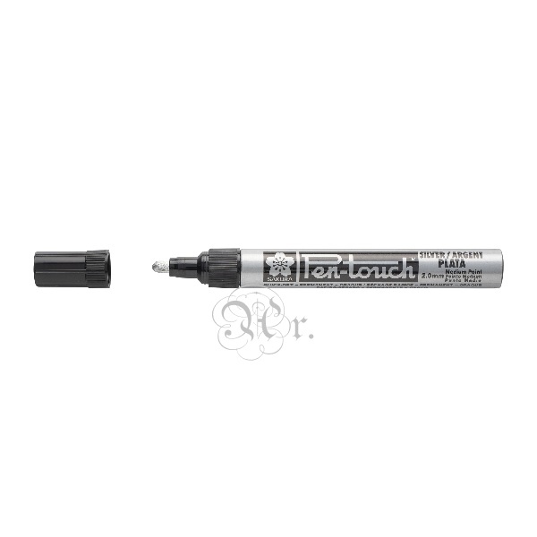 Rotulador Pen-Touch Medio Plata