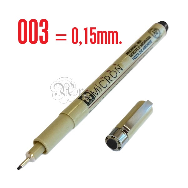 Rotulador Sakura Pigma Micron 003 Negro