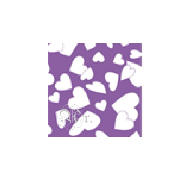 Goma Eva Corazones Violeta 33*50 Cm.