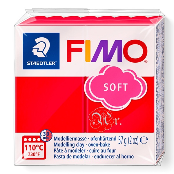 FIMO Soft 57 G. 24 Rojo Indian