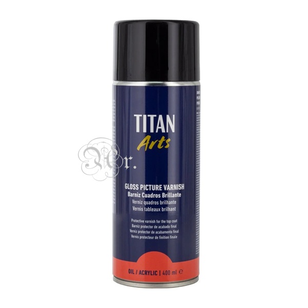 Spray Barniz Cuadros Titan 400 ml. Brillo