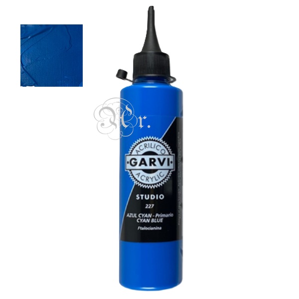 ACRIL.GARVI 200 ml.AZUL CYAN PRIMARIO*