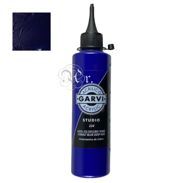 Acrilico Garvi 200 ml. Azul Cobalto Oscuro