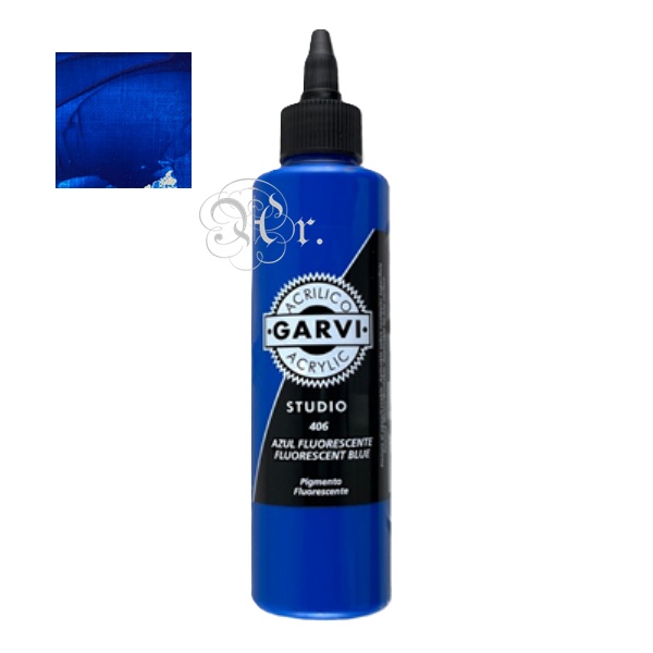ACRIL.GARVI 200 ml.AZUL FLUORESCENTE*