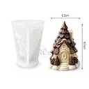 [4103001] Molde Silicona Arbol Casa 9.7*6.5 cm.