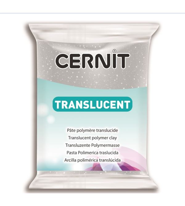 Cernit Translucent 080 56 G. Plata Glitter
