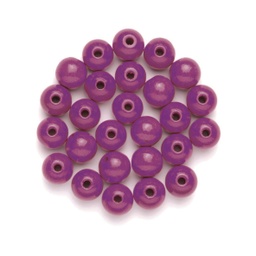 [3301152] Bola Madera 8 Mm. Surtido Violeta