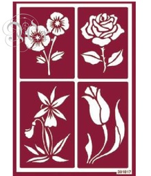 [1823117] Stencil Flex 17 Flores II