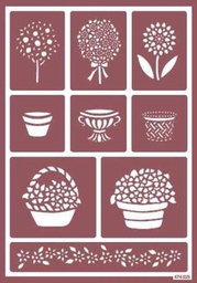 [1823121] Stencil Flex 21 Botanica