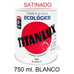 [1503402] Esmalte Al Agua 750 Ml. Blanco Satin