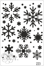 [848223.0] Stencil 20*30 Cm. 223 Copos De Nieve