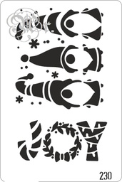 [848230.0] Stencil 20*30 Cm. 230 Papa Noel