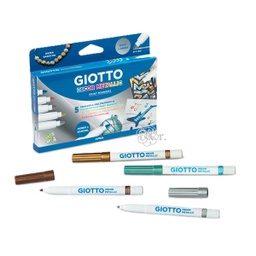 [0205600] Set 5 Rotuladores Giotto Decor Metal