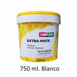 [1521110] Pintura Plastica Premium 750 Ml. Blanco Mate