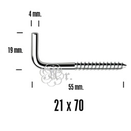[0509221] Alcayata 21*70 4 U.