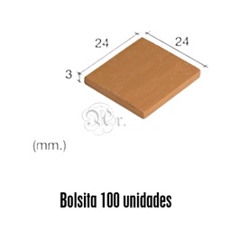 [0519007] Baldosa 1/10 100 U Roja