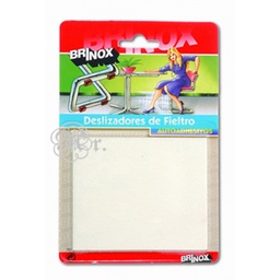 [1411110] Deslizadores Fieltro 100*75 Blanco