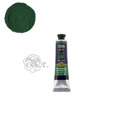 [0303091] 91 óleo Titán 20 ml. verde cinabrio oscuro