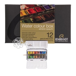 [0314001] Acuarela Rembrandt caja metalica 12 colores