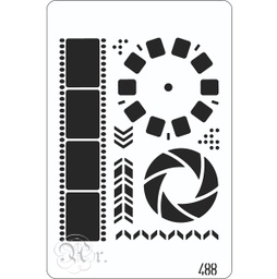 [0848488] Stencil 20*30 Cm. 488 Etiquetas