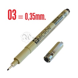 [0205695] Rotulador Sakura Pigma Micron 03 Negro