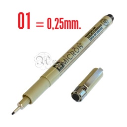 [0205693] Rotulador Calibrado 01 Negro