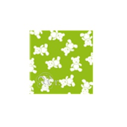 [0722426] Goma Eva Ositos Verde 33*50 Cm.