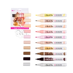 [0209104] Set 10 Rotuladores Ecoline Retrato