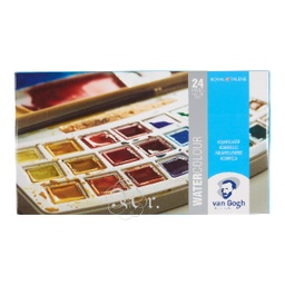 [0314023] Acuarela Van Gogh Estuche Plastico 24 Godets
