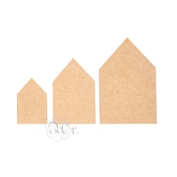 [1113605] Set 3 Casas D.m. 10.5-15.5-20*1.6 cm.